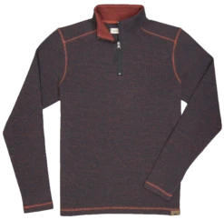 'Dakota Grizzly-Dermot' Men's 1/4 Zip Pullover - Charcoal