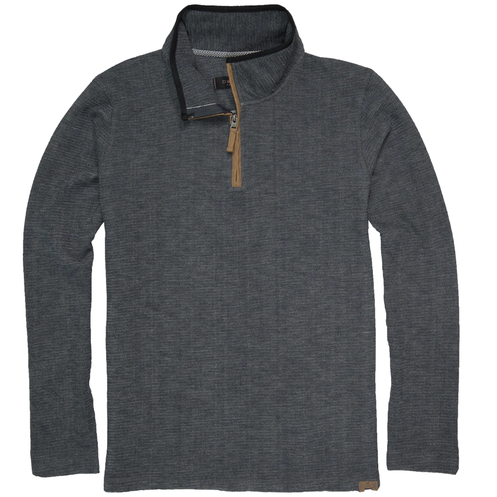 'Dakota Grizzly' Men's Dash 1/4 Zip Pullover - Charcoal 3 'Dakota Grizzly' Men's Dash 1/4 Zip Pullover - Charcoal