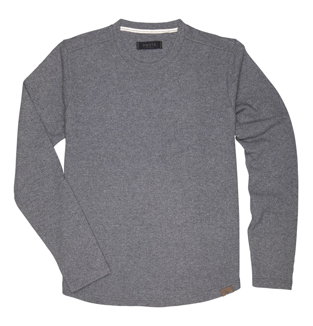 'Dakota Grizzly' Men's Lewis Waffle Crewneck - Glacier 3 'Dakota Grizzly' Men's Lewis Waffle Crewneck - Glacier
