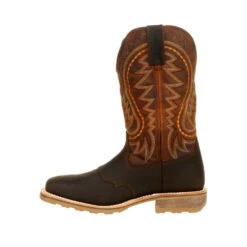'Durango' Men's 12" Maverick Pro™ WP Western Work - Cimarron Brown -Carhartt || Under Armour || The North Face Shop DDB0299 instep profile 1024x1024@2x