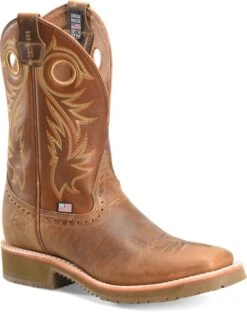 'Double H' Men's 11" Andrew EH Western Wide Square Toe Roper - Tan -Carhartt || Under Armour || The North Face Shop DH4565 500xauto 1024x1024@2x