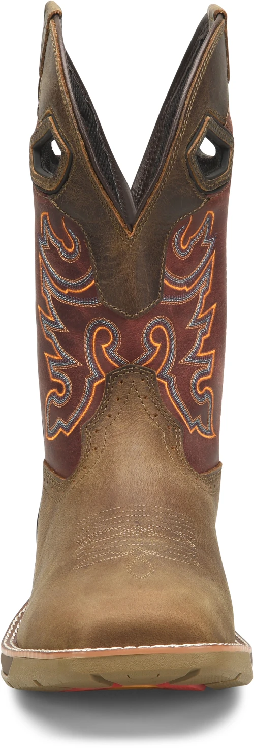 'Double H' Men's 11" Alridge Phantom Rider EH Western Square Toe - Brown 6 'Double H' Men's 11" Alridge Phantom Rider EH Western Square Toe - Brown - Image 4