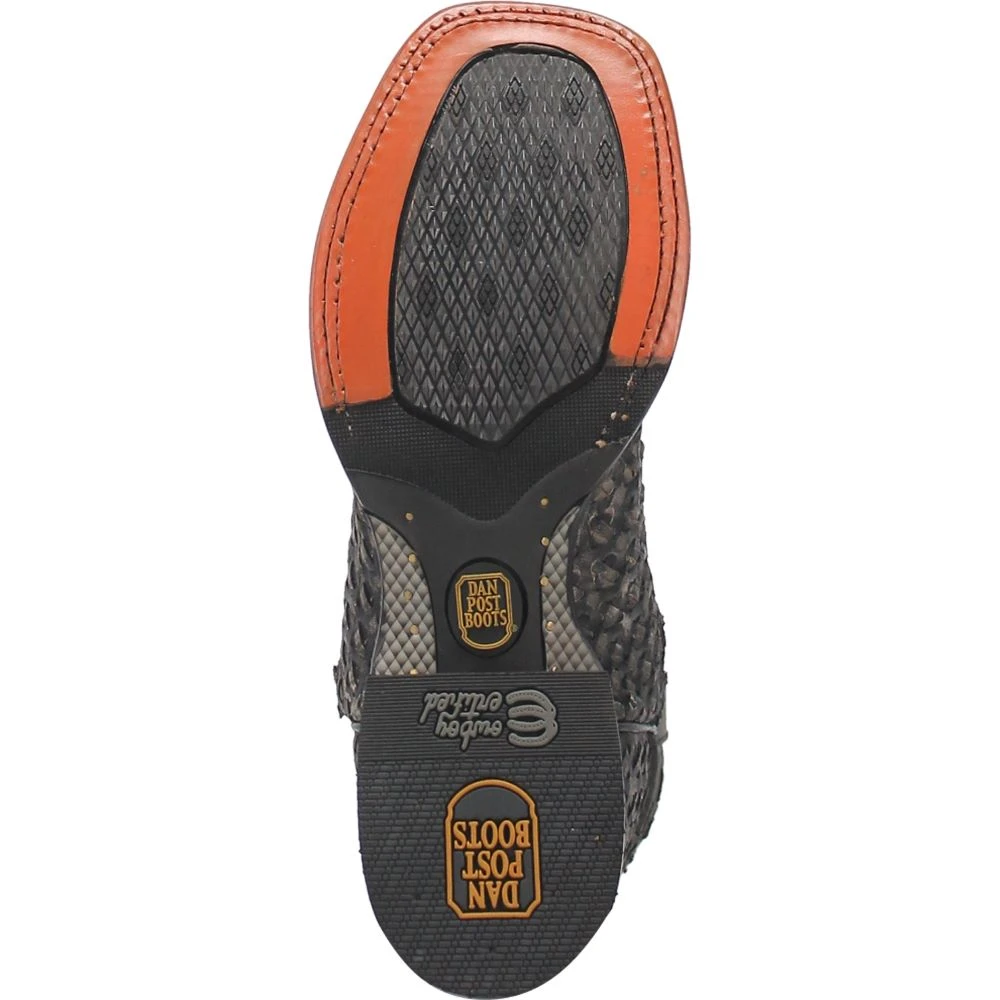 'Dan Post' Men's 12" Stanley Western Square Toe - Black 5 'Dan Post' Men's 12" Stanley Western Square Toe - Black - Image 3