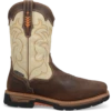 'Dan Post' Men's 11" Storm Tide EH WP Western Square Toe - Bone / Brown -Carhartt || Under Armour || The North Face Shop DP56411 shdw 2 1024x1024@2x