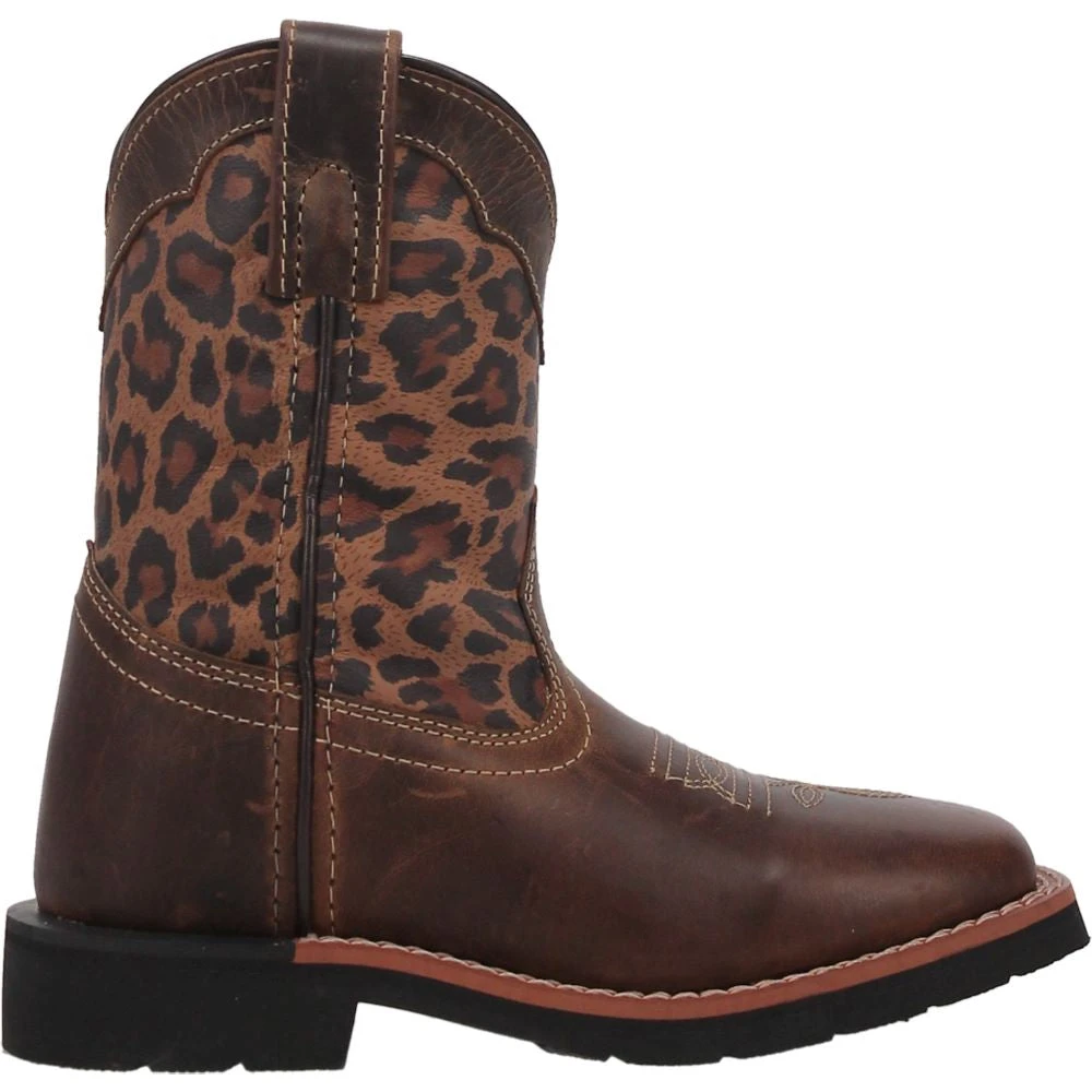 'Dan Post' Youth 9" Makucha Leopard Western Square Toe - Tan / Multi (Sizes 12C-3Y) 3 'Dan Post' Youth 9" Makucha Leopard Western Square Toe - Tan / Multi (Sizes 12C-3Y)