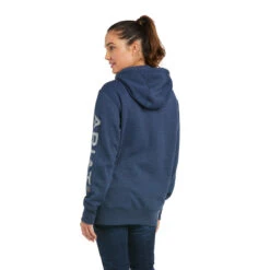 'Ariat' Women's Rebar Graphic Hoodie - Navy Heather -Carhartt || Under Armour || The North Face Shop F21 WMS WORK 10037618 back 1024x1024@2x