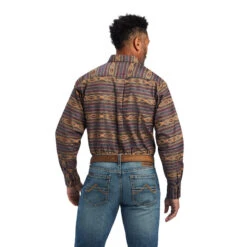 'Ariat' Men's Fletcher Classic Fit Button Down - Claret -Carhartt || Under Armour || The North Face Shop F22 MNS WEST 10041747 back 1024x1024@2x