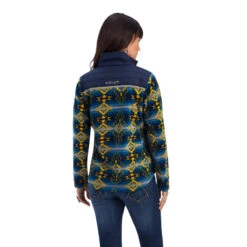 'Ariat' Women's Prescott Insulated Fleece Jacket - Navy Sonoran Print -Carhartt || Under Armour || The North Face Shop F22 WMS WEST 10041818 back 1024x1024@2x