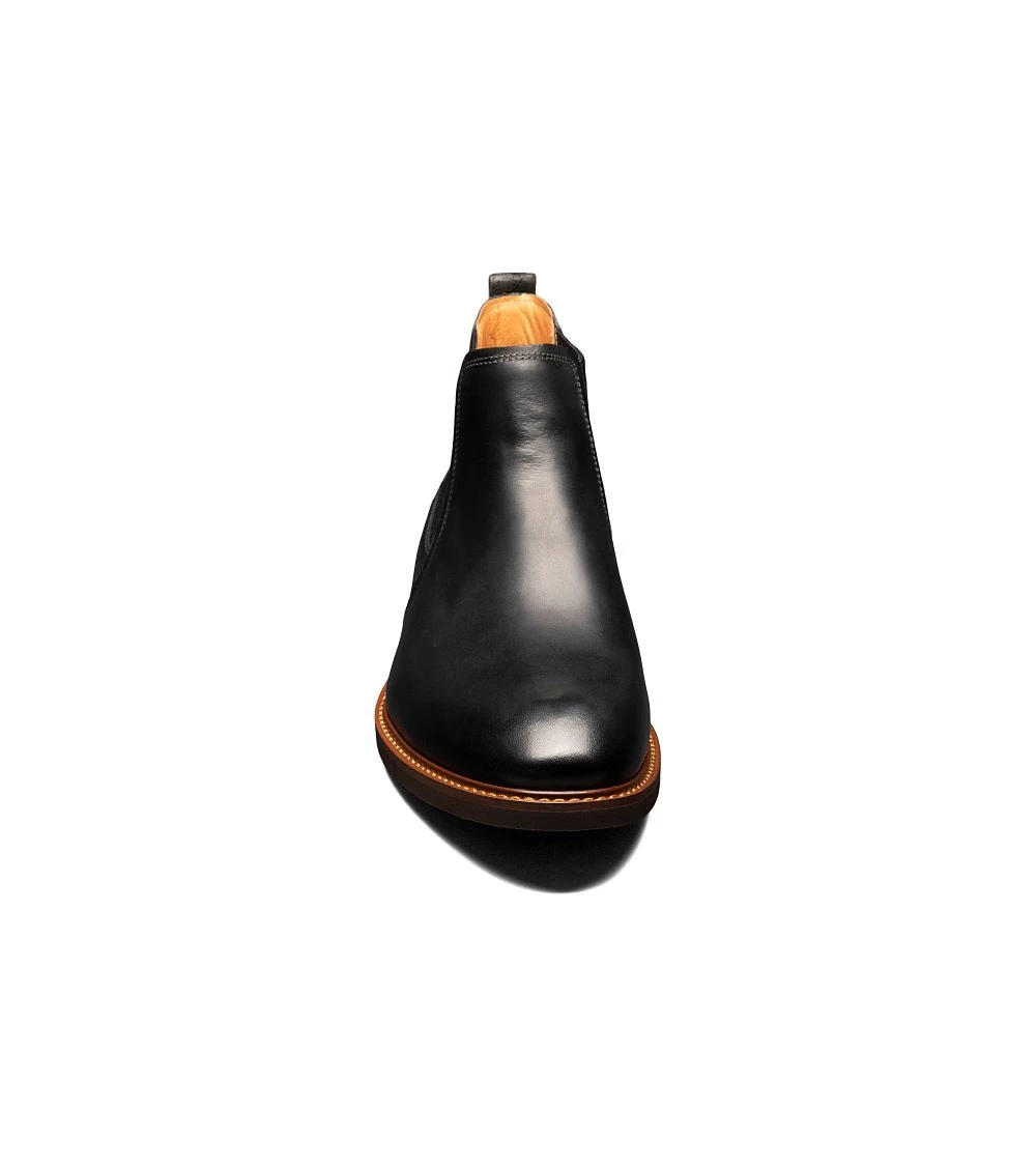 'Florsheim' Men's Lodge Plain Toe Gore Boot - Black Crazy Horse 6 'Florsheim' Men's Lodge Plain Toe Gore Boot - Black Crazy Horse - Image 4