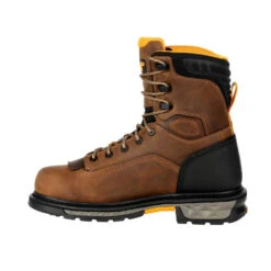 'Georgia Boot' Men's 8" Carbo-Tec LTX EH WP Comp Toe - Brown / Black -Carhartt || Under Armour || The North Face Shop GB00477 instep profile 1024x1024@2x