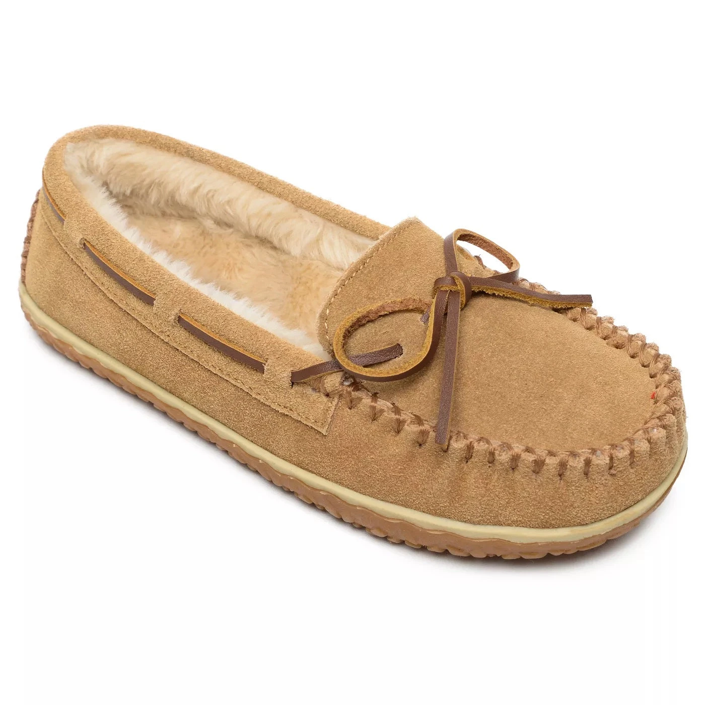 'Minnetonka' Women's Tilia Pile Lined Moc Slipper - Cinnamon 3 'Minnetonka' Women's Tilia Pile Lined Moc Slipper - Cinnamon