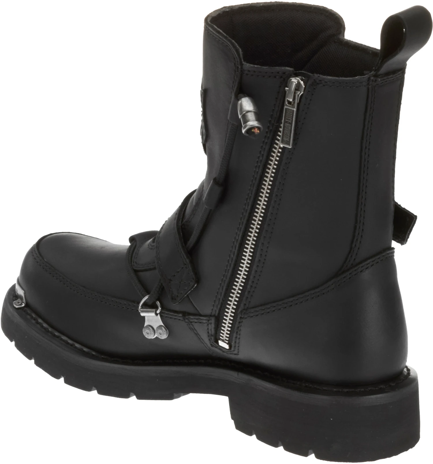 'Harley Davidson' Men's 6" Distortion Skull Zip Boot - Black 8 'Harley Davidson' Men's 6" Distortion Skull Zip Boot - Black - Image 6