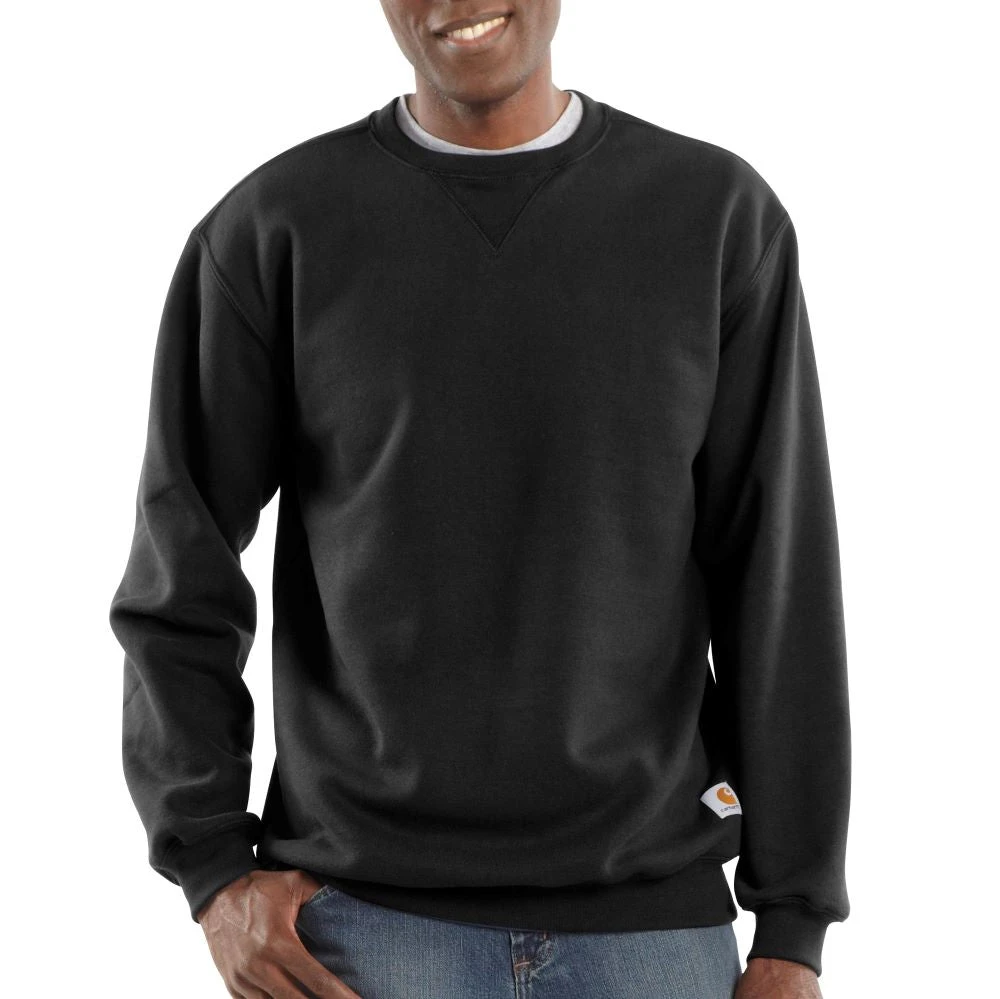 'Carhartt' Men's Midweight Crewneck Sweatshirt - Black 3 'Carhartt' Men's Midweight Crewneck Sweatshirt - Black