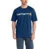 'Carhartt' Men's Heavyweight Logo T-Shirt - Dark Cobalt Blue Heather -Carhartt || Under Armour || The North Face Shop K195413 MF18 1024x1024@2x