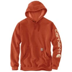 'Carhartt' Men's Midweight Logo Hoodie - Jasper Heather