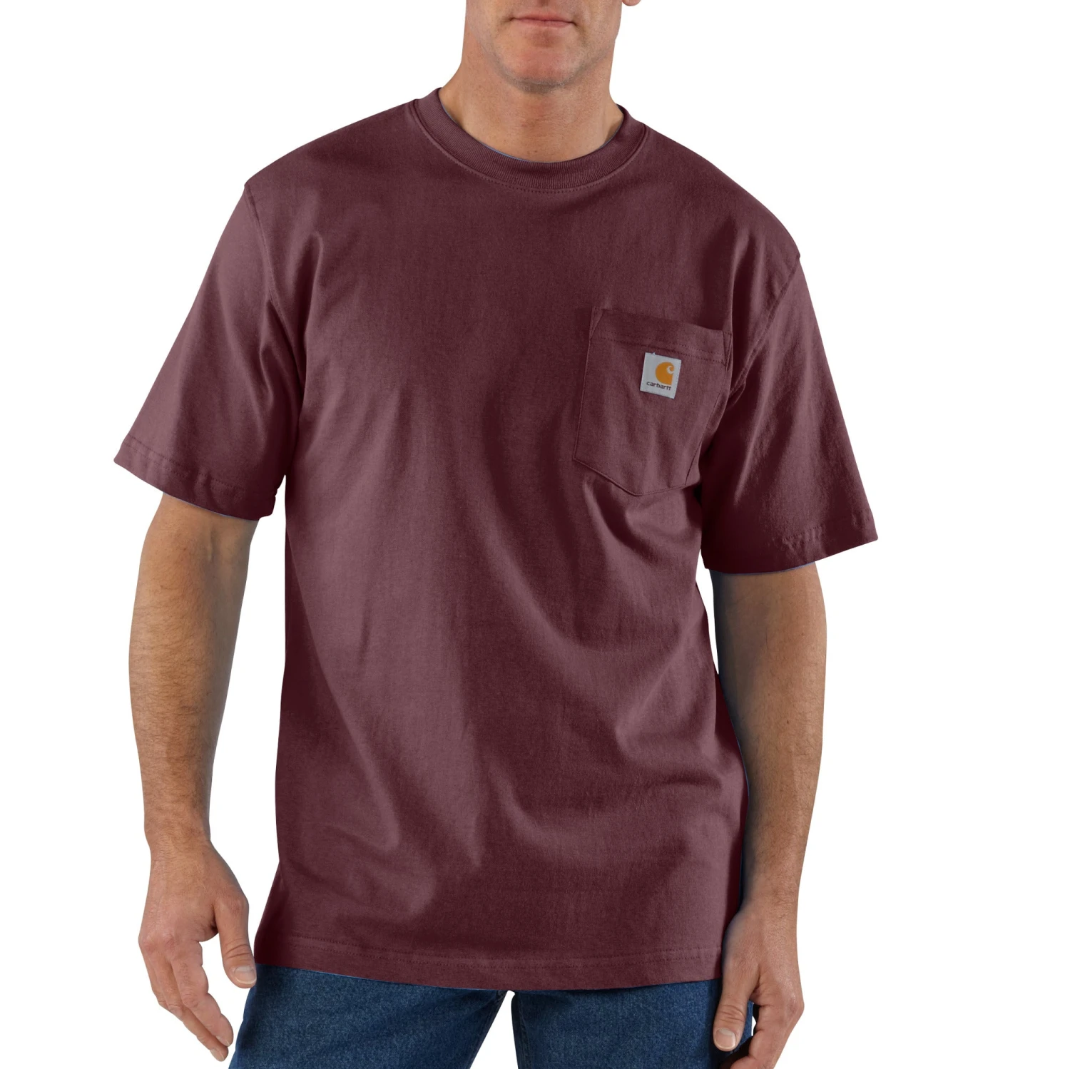 'Carhartt' Men's Loose Fit Heavyweight Pocket T-Shirt - Port 3 'Carhartt' Men's Loose Fit Heavyweight Pocket T-Shirt - Port