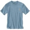 'Carhartt' Men's Loose Fit Heavyweight Pocket T-Shirt - Alpine Blue Heather