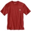 'Carhartt' Men's Loose Fit Heavyweight Pocket T-Shirt - Chili Pepper Heather
