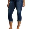 'Silver Jeans' Women's Suki Mid Rise Curvy Capri - Dark Indigo -Carhartt || Under Armour || The North Face Shop L43916SSX325 IND 01 1024x1024@2x