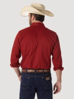 'Wrangler' Men's Advanced Comfort Cowboy Cut Snap Front - Red -Carhartt || Under Armour || The North Face Shop MACW06R BB01 RGFF PRD 1024x1024@2x