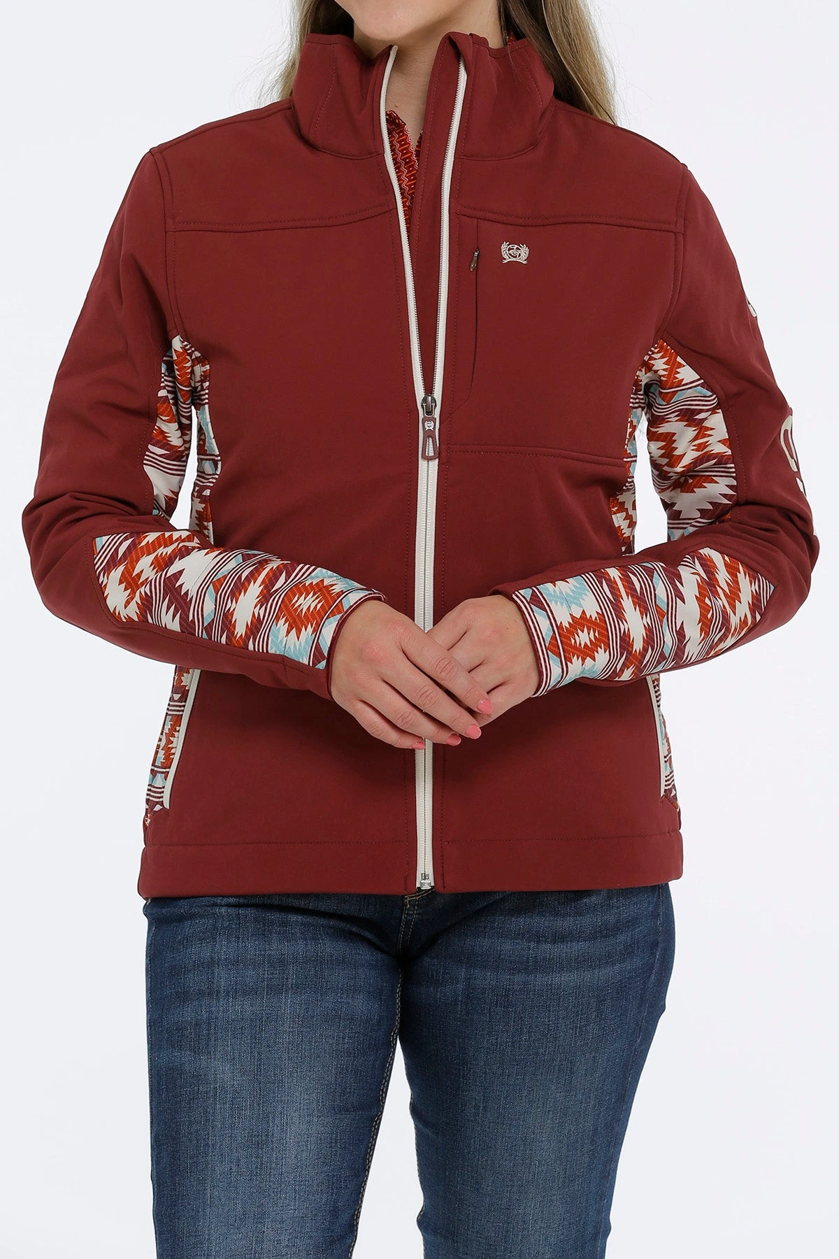 'Cinch' Women's Concealed Carry Bonded Jacket - Burgundy 4 'Cinch' Women's Concealed Carry Bonded Jacket - Burgundy - Image 2
