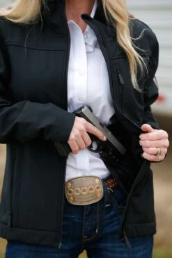 'Cinch' Women's Concealed Carry Bonded Jacket - Black -Carhartt || Under Armour || The North Face Shop MAJ9866002 3 1024x1024@2x