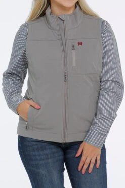 'Cinch' Women's Concealed Carry Bonded Vest - Gray -Carhartt || Under Armour || The North Face Shop MAV9882007 1 1024x1024@2x