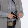 'Cinch' Women's Concealed Carry Bonded Vest - Gray