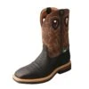 'Twisted X' Men's 12" Lite Western Work EH WP Steel Toe - Black / Brown -Carhartt || Under Armour || The North Face Shop MLCSW02 AG 2048x2048 6e6a146b 3abe 4aaa b454 5d9f490ca695 1024x1024@2x