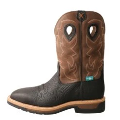 'Twisted X' Men's 12" Lite Western Work EH WP Steel Toe - Black / Brown -Carhartt || Under Armour || The North Face Shop MLCSW02 LT 2048x2048 ea5e54d6 f3f3 439d bfe3 65f4ee35bc6c 1024x1024@2x