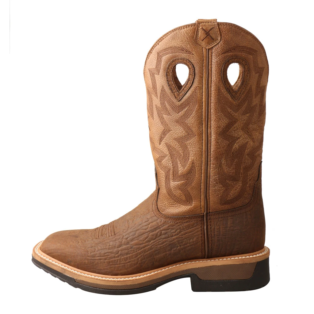 'Twisted X' Men's Lite Western WP Work - Dk. Brown / Tan 8 'Twisted X' Men's Lite Western WP Work - Dk. Brown / Tan - Image 6