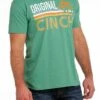 'Cinch' Men's Tri Color Crew Neck T Shirt - Heather Green 1 'Cinch' Men's Tri Color Crew Neck T Shirt - Heather Green -Carhartt || Under Armour || The North Face Shop MTT1690520 2 1024x1024@2x