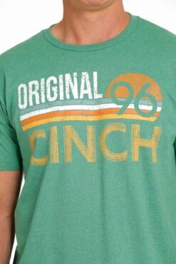'Cinch' Men's Tri Color Crew Neck T Shirt - Heather Green -Carhartt || Under Armour || The North Face Shop MTT1690520 4 1024x1024@2x