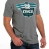 'Cinch' Men's Denim Co. Screen Print T Shirt - Heather Grey 2 'Cinch' Men's Denim Co. Screen Print T Shirt - Heather Grey -Carhartt || Under Armour || The North Face Shop MTT1690546 3 1024x1024@2x