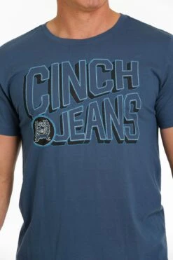 'Cinch' Men's Screen Print T Shirt - Heather Light Blue -Carhartt || Under Armour || The North Face Shop MTT1690548 4 1024x1024@2x