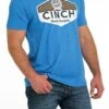 'Cinch' Men's Western Company Tee - Heather Blue -Carhartt || Under Armour || The North Face Shop MTT1690556 3 1024x1024@2x