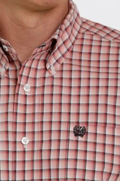 'Cinch' Men's Plaid Western Button Down - Pink 6 'Cinch' Men's Plaid Western Button Down - Pink -Carhartt || Under Armour || The North Face Shop MTW1111392 4 1024x1024@2x