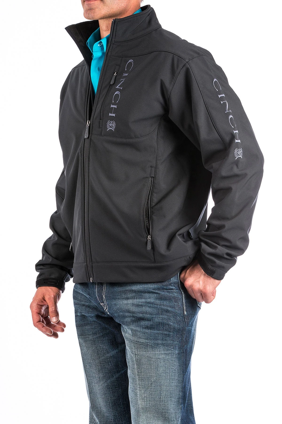 'Cinch' Men's Bonded Jacket - Black 3 'Cinch' Men's Bonded Jacket - Black