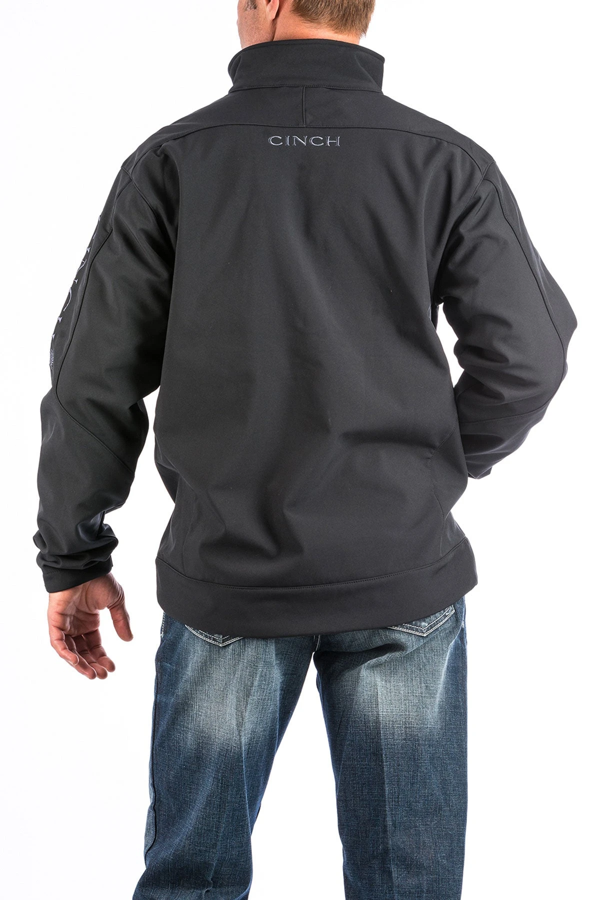 'Cinch' Men's Bonded Jacket - Black 4 'Cinch' Men's Bonded Jacket - Black - Image 2