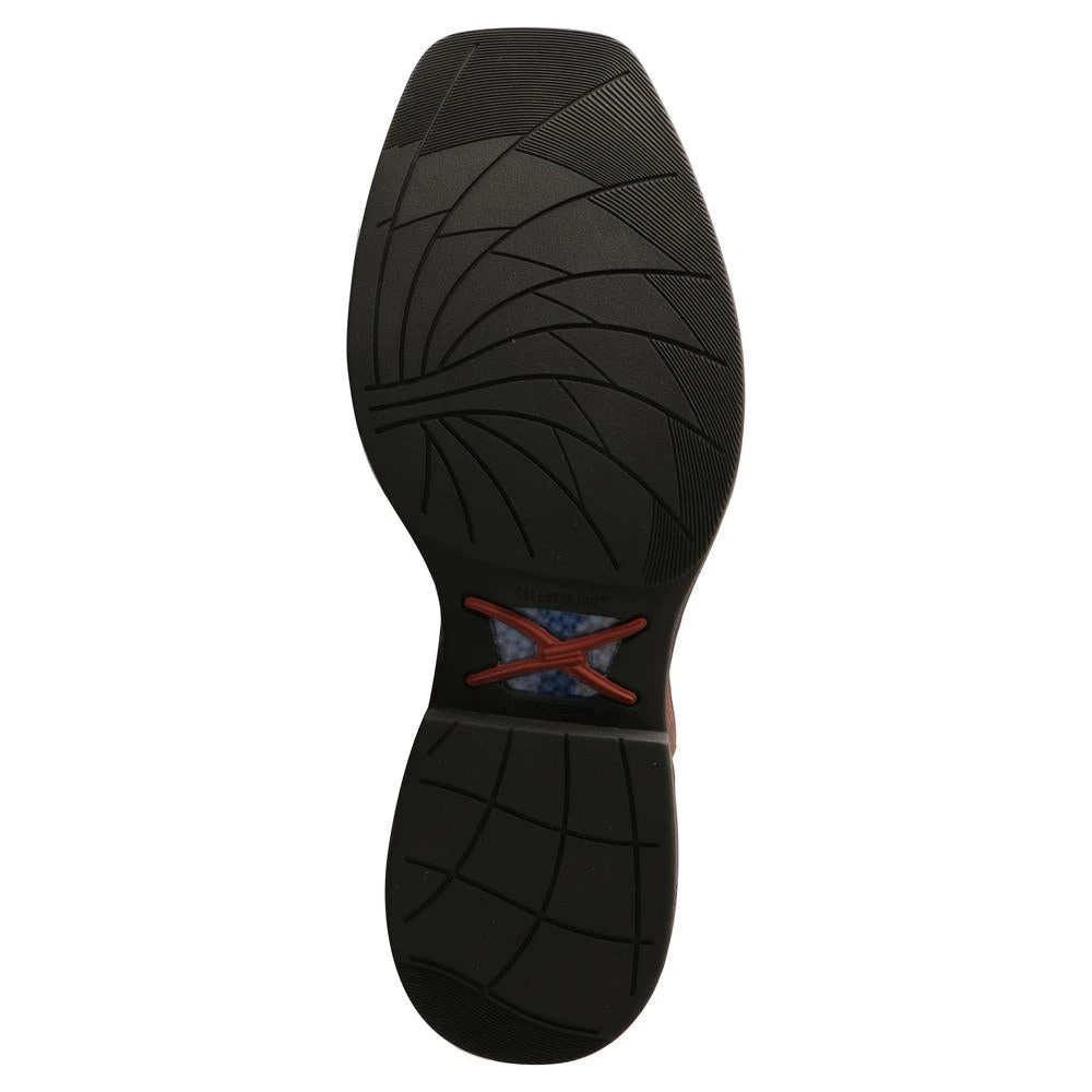 'Twisted X' Men's 11" Tech-X Cellstretch Western Square Toe - Brown / Green 8 'Twisted X' Men's 11" Tech-X Cellstretch Western Square Toe - Brown / Green - Image 6