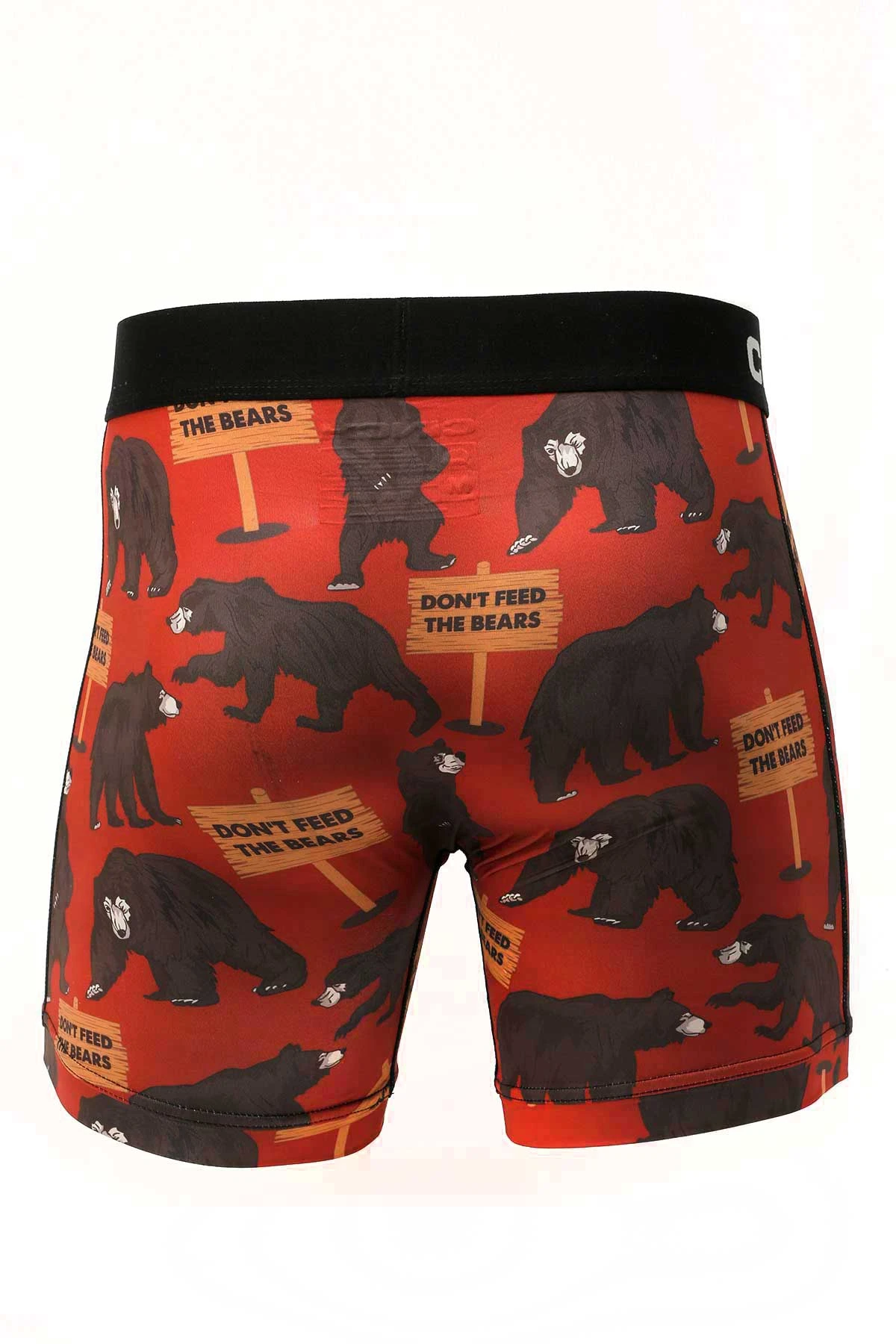 'Cinch' Men's 6" Bears Boxer Brief - Red 4 'Cinch' Men's 6" Bears Boxer Brief - Red - Image 2