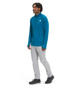 'The North Face' Men's Wander 1/4 Zip - Banff Blue -Carhartt || Under Armour || The North Face Shop NF0A5371 M19 model34 1024x1024@2x