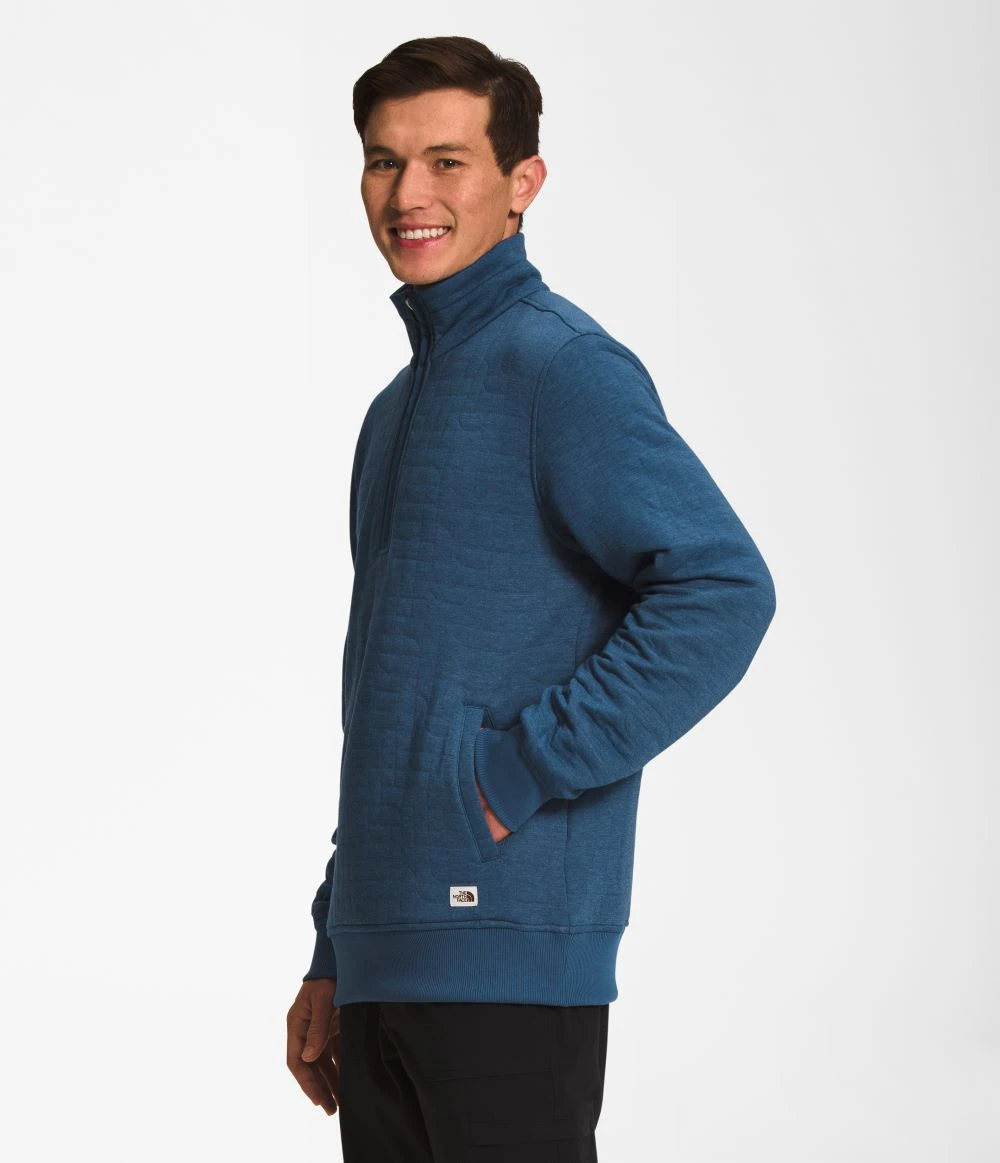 'The North Face' Men's Longs Peak Quilted 1/4 Zip - Shady Blue 4 'The North Face' Men's Longs Peak Quilted 1/4 Zip - Shady Blue - Image 2