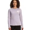 'The North Face' Women's Triblend Logo Marks Tee - Lavender Fog / Gardenia White