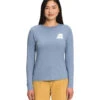 'The North Face' Women's Triblend Logo Marks Tee - Folk Blue Heather -Carhartt || Under Armour || The North Face Shop NF0A7UPS 8D0 hero 1024x1024@2x