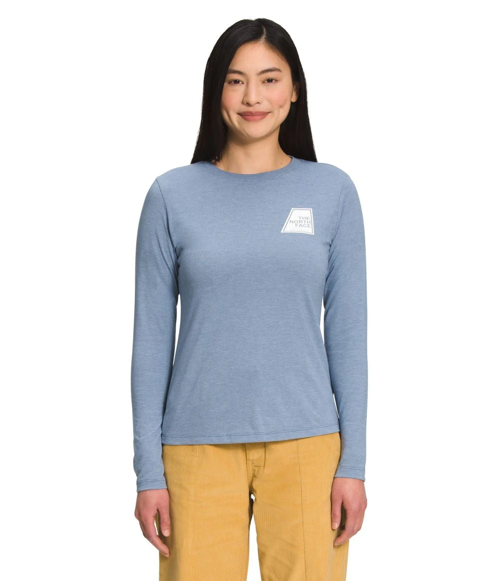 'The North Face' Women's Triblend Logo Marks Tee - Folk Blue Heather 3 'The North Face' Women's Triblend Logo Marks Tee - Folk Blue Heather