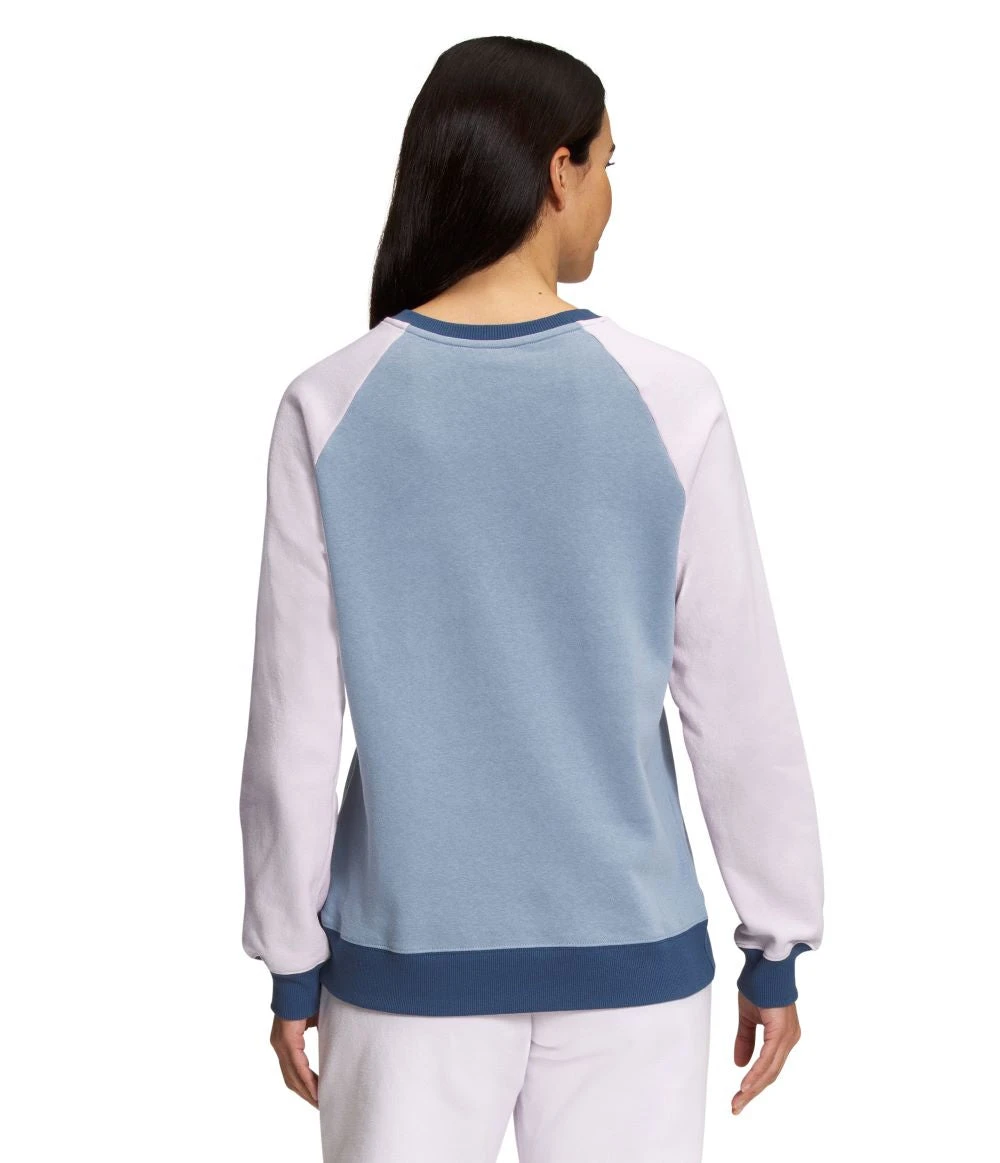 'The North Face' Women's Color Block Crew Sweatshirt - Lavender Fog / Folk Blue 4 'The North Face' Women's Color Block Crew Sweatshirt - Lavender Fog / Folk Blue - Image 2