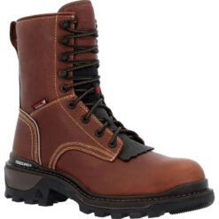 'Rocky' Men's 9" Ram Horn Logger EH WP Comp Toe - Brown -Carhartt || Under Armour || The North Face Shop RKK0397 1024x1024@2x