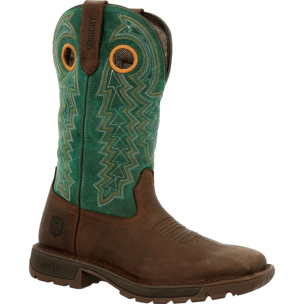 'Rocky' Women's 11" Legacy 32 Western - Brown / Teal 8 'Rocky' Women's 11" Legacy 32 Western - Brown / Teal - Image 6