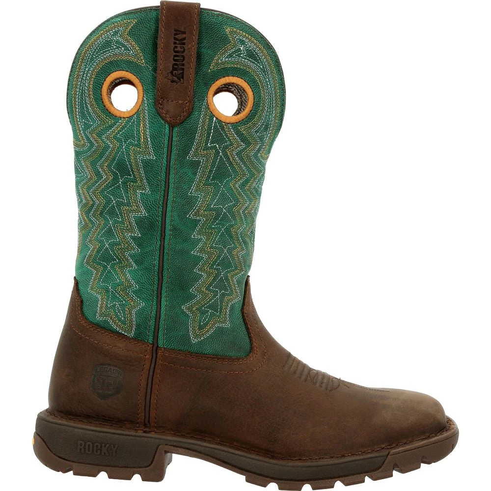 'Rocky' Women's 11" Legacy 32 Western - Brown / Teal 3 'Rocky' Women's 11" Legacy 32 Western - Brown / Teal